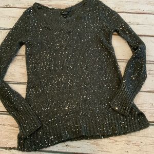 Apt.‎ 9 Grey Sequin Sweater - Size Small
